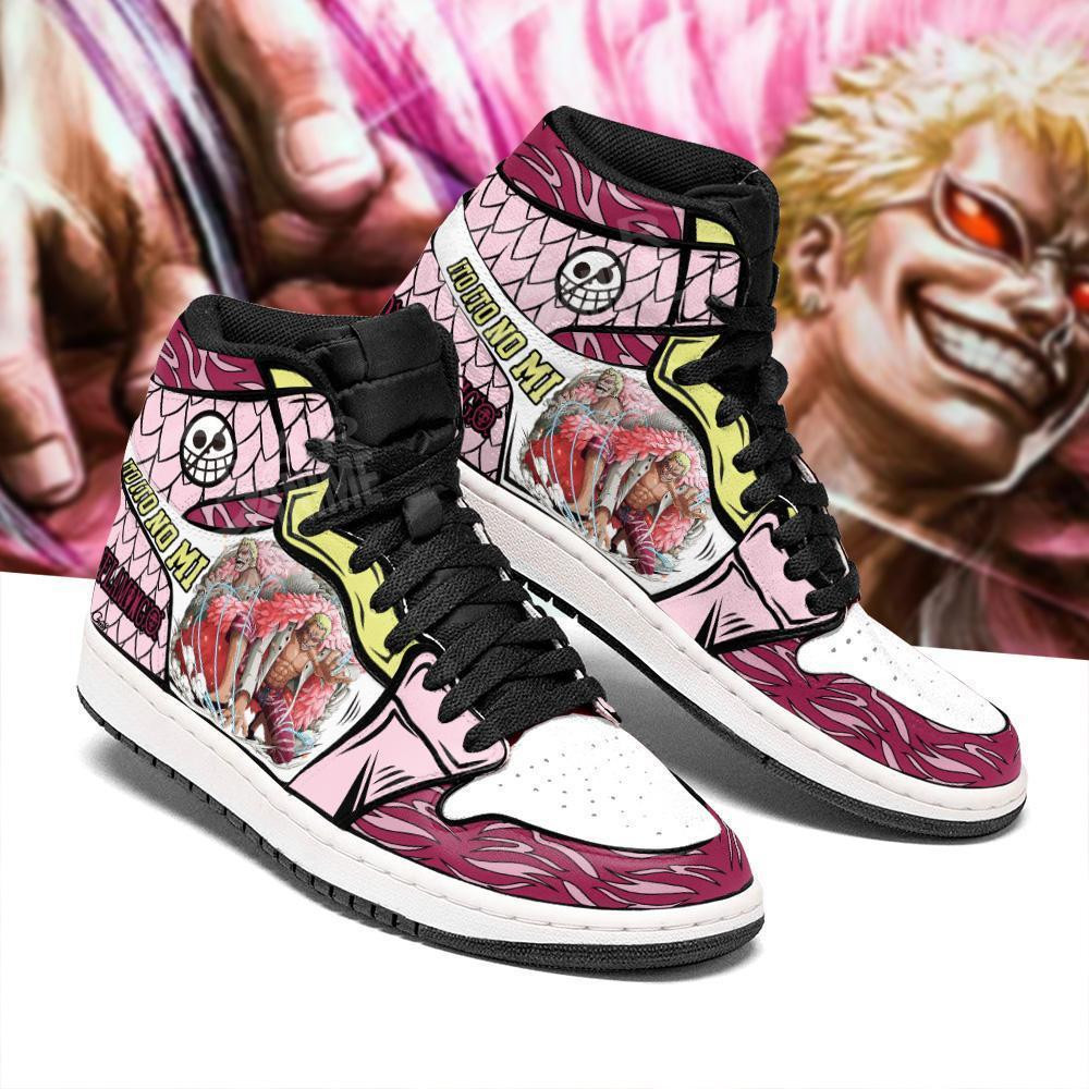 Donquixote Doflamingo Anime One Piece Air Jordan High top shoes2