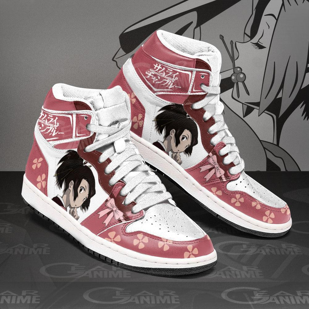 Samurai Champloo Fuu Anime Air Jordan High top shoes2