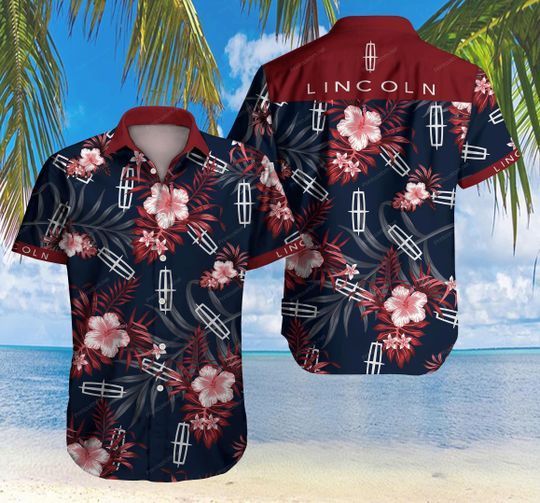 Lincoln Hawaiian Graphic Print Short Sleeve Hawaiian Casual Shirt  size S - 5XL
