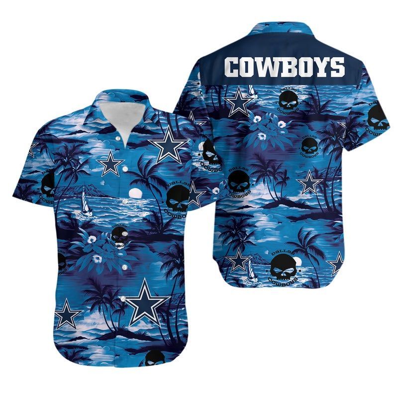 Dallas Cowboys NFL Football Hawaiian Graphic Print Short Sleeve Hawaiian Shirt  size S - 5XL