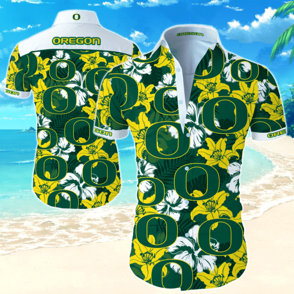 Ncaa Oregon State Beavers Hawaiian Graphic Print Short Sleeve Hawaiian Shirt  size S - 5XL