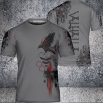 Viking T Shirt Raven Valhalla | norse t shirts