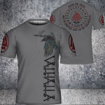 Viking t shirt die in the battle and go to valhalla | Viking T Shirt