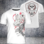 Viking t shirt wolf and raven | Viking T Shirt