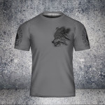 Viking t shirt wolf and until Valhalla | Viking T Shirt