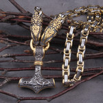 Viking Necklace Dragon Head