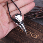 Viking Necklace Raven Skull Necklace