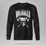 Viking Sweatshirt  Welcome To Valhalla Skull AEX