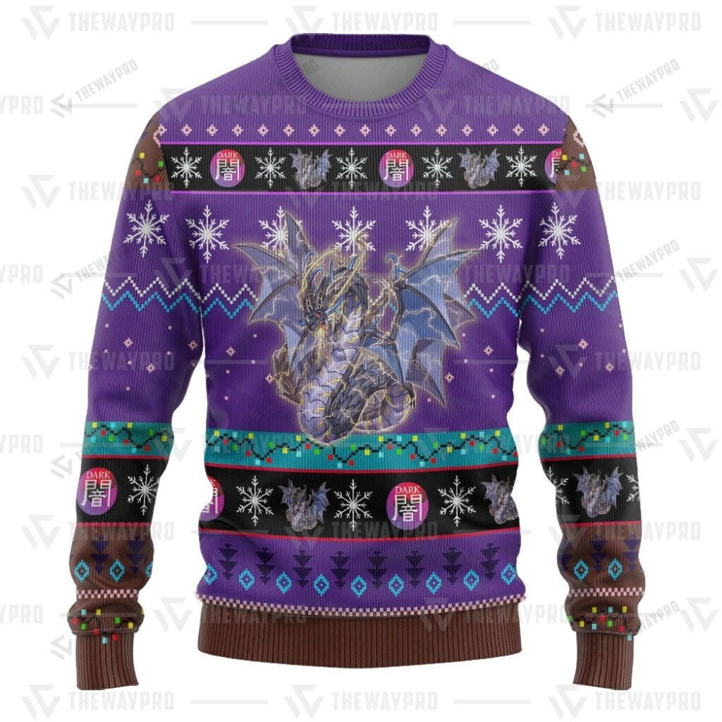 Yu Gi Oh Thunder Dragon Colossus Christmas Sweater