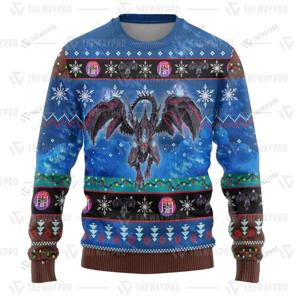 Yu Gi Oh Red Eyes Zombie Dragon Christmas Sweater