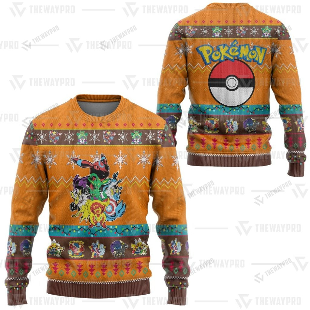 Pokemon Eevengers Custom Christmas Sweater
