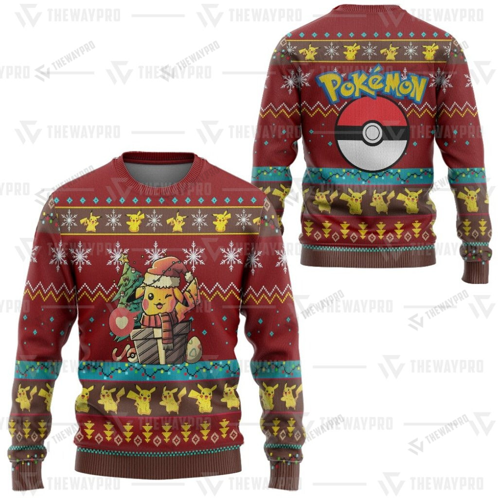 Pokemon Electric Gift Christmas Christmas Sweater