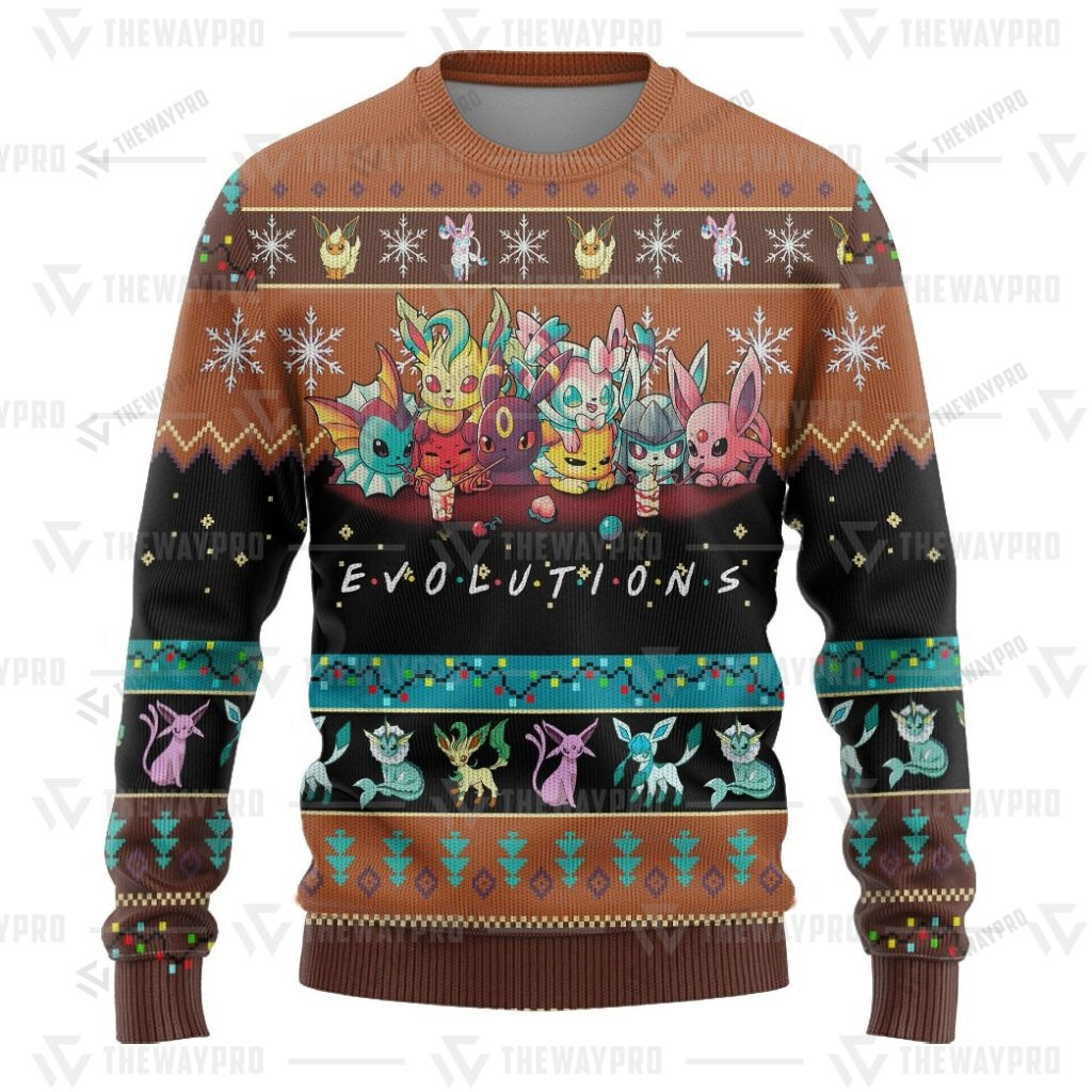 Pokemon Evolutions Christmas Sweater