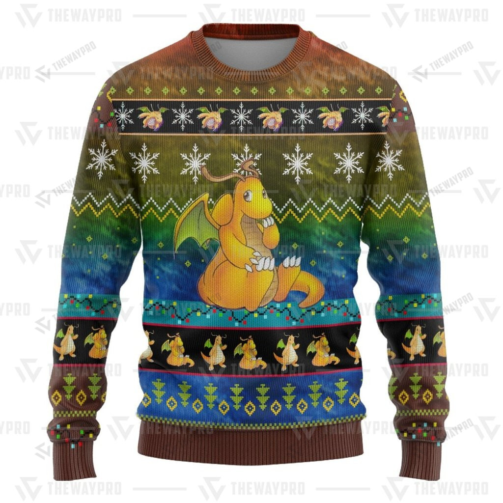 Pokemon Dragonite Christmas Sweater
