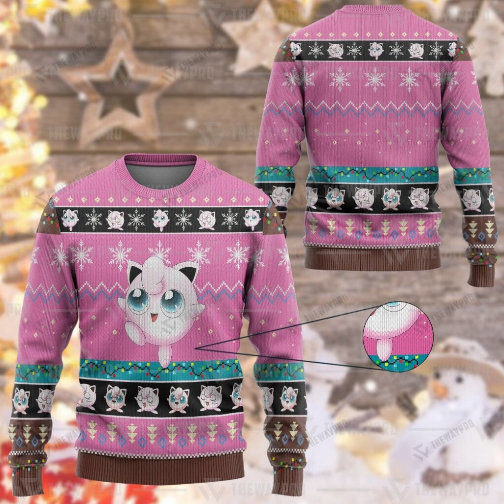 Pokemon Jigglypuff Christmas Sweater