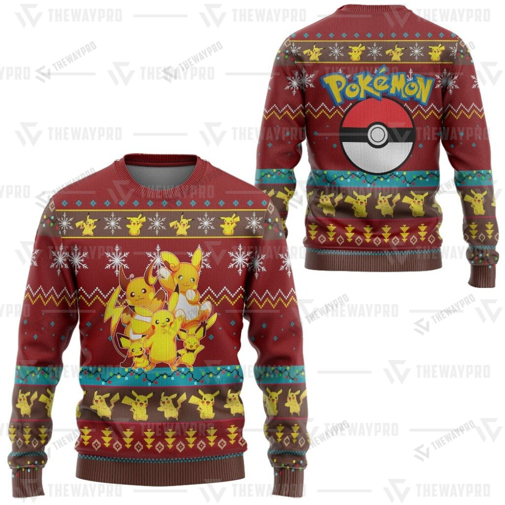 Pokemon Pika Pika Christmas Sweater