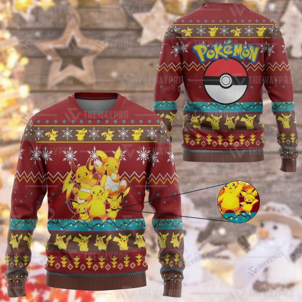 Pokemon Pika Pika Christmas Sweater