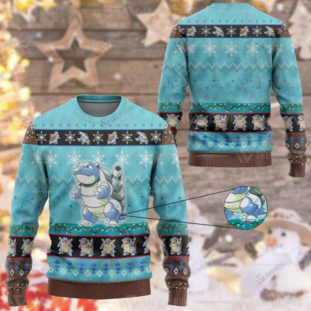 Pokemon Blastoise Christmas Sweater