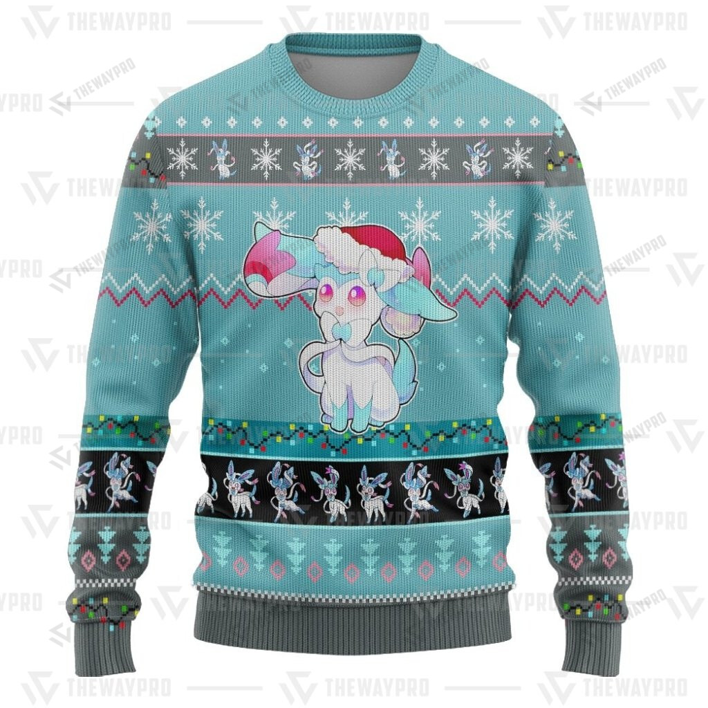 Anime Pokemon Sylveon Christmas Sweater
