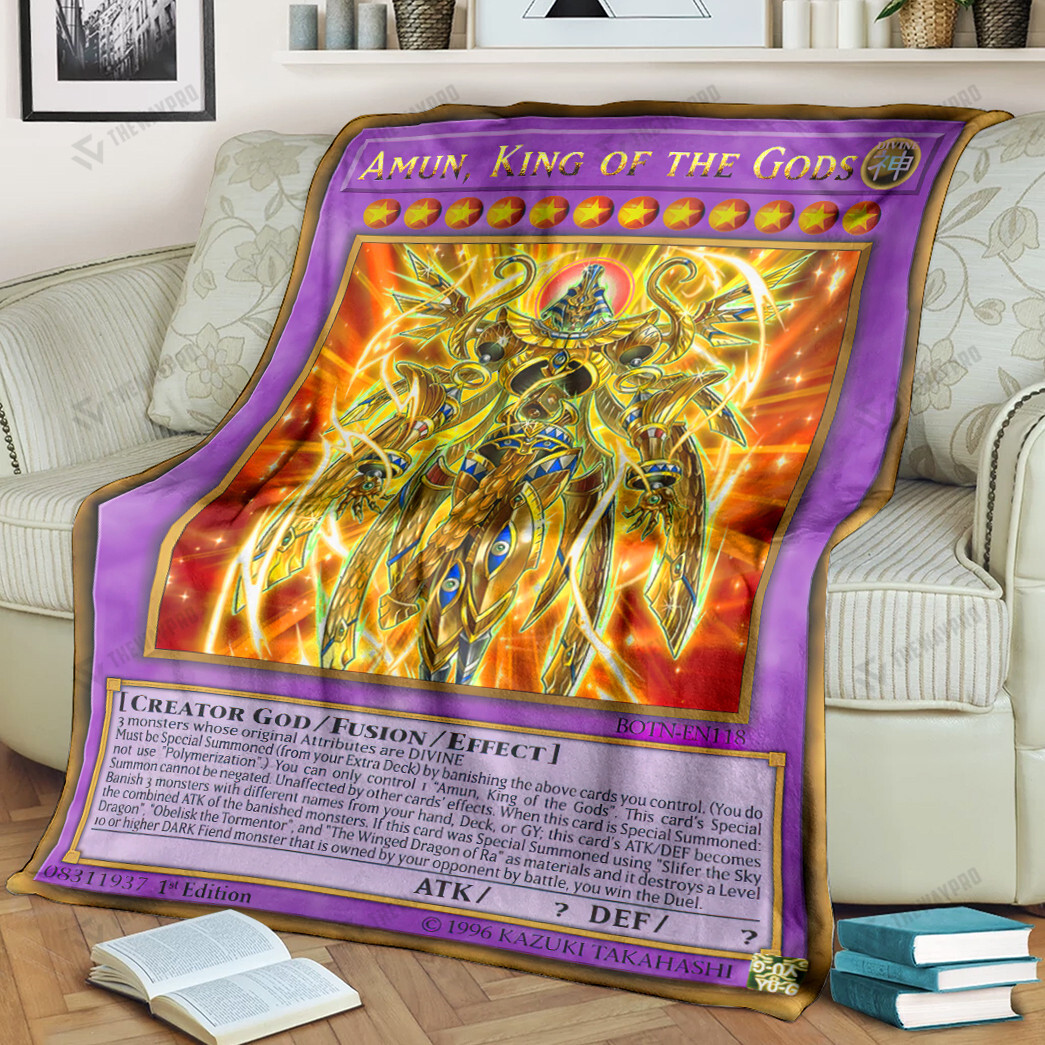Yu Gi Oh Amun, King of the Gods Blanket