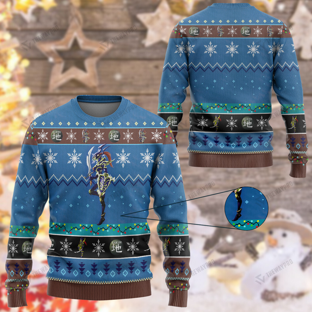 Yu Gi Oh Black Luster Soldier Christmas Sweater