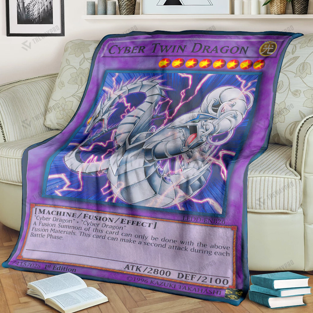 Yu Gi Oh Cyber Twin Dragon Blanket