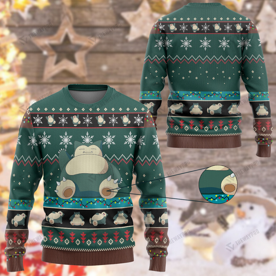 Pokemon Snorlax Christmas Sweater
