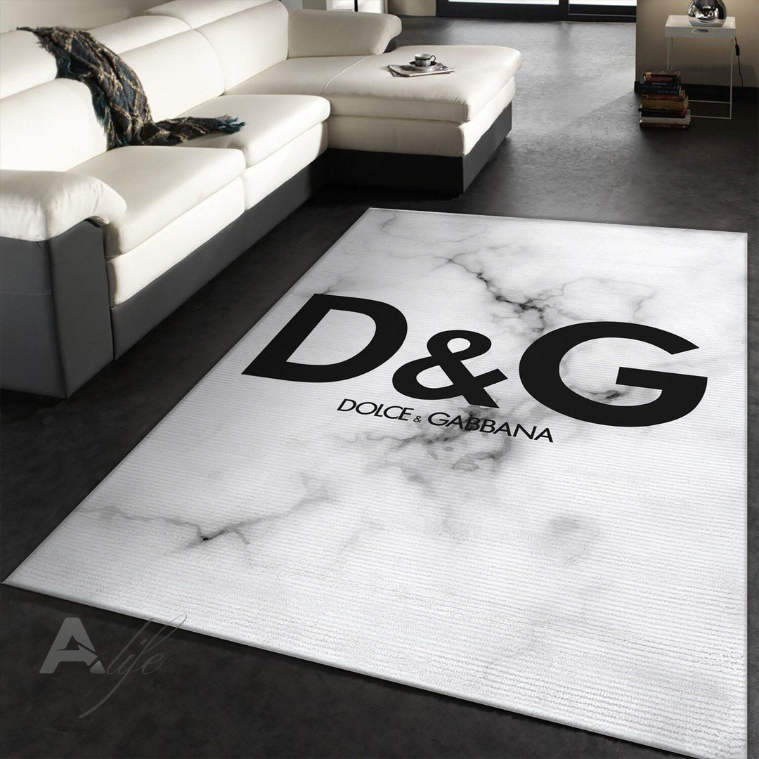 Dolce And Gabbana Area Rug Fashion Brand Rug Floor Decor Home Decor - -  Anatollife