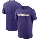 Men's Nike Purple Minnesota Vikings Team Wordmark T-Shirt