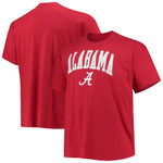Men's Champion Crimson Alabama Crimson Tide Big & Tall Arch Over Wordmark T-Shirt