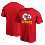 Men's Fanatics Branded Red Kansas City Chiefs Big & Tall Team Logo Lockup T-Shirt