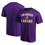 Men's Fanatics Branded Purple Los Angeles Lakers Victory Arch Team T-Shirt