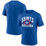Men's Fanatics Branded Royal New Orleans Saints Badge of Honor Tri-Blend T-Shirt