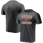 Men's Fanatics Branded Charcoal Texas Longhorns Heart and Soul Space-Dye T-Shirt