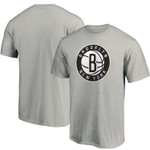 Men's Fanatics Branded Heathered Charcoal Brooklyn Nets Primary Team Logo T-Shirt