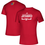 Men's adidas Red Kansas Jayhawks Fastboard Creator T-Shirt