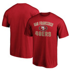 Men's Fanatics Branded Scarlet San Francisco 49ers Big & Tall Victory Arch Logo T-Shirt