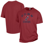 Men's ComfortWash Red Pennsylvania Quakers Garment Dyed T-Shirt