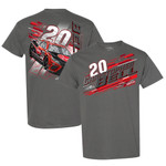 Men's Joe Gibbs Racing Team Collection Charcoal Christopher Bell T-Shirt