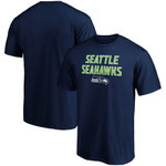 Men's Fanatics Branded College Navy Seattle Seahawks Big & Tall Game Day Stack T-Shirt