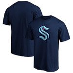 Men's Fanatics Branded Navy Seattle Kraken Primary Logo T-Shirt