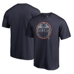 Men's Fanatics Branded Navy Edmonton Oilers Static Logo T-Shirt