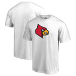 Men's Fanatics Branded White Louisville Cardinals Primary Team Logo T-Shirt