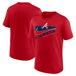 Men's Nike Red Atlanta Braves Swoosh Town Performance T-Shirt