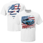 Men's Stewart-Haas Racing Team Collection White Kevin Harvick Busch Light Old Glory T-Shirt