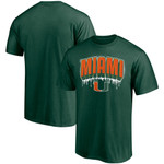 Men's Fanatics Branded Green Miami Hurricanes Hometown T-Shirt