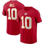 Men's Nike Tyreek Hill Red Kansas City Chiefs Name & Number T-Shirt