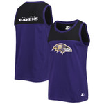 Men's Starter Purple/Black Baltimore Ravens Team Touchdown Fashion Tank Top