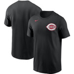 Men's Nike Black Cincinnati Reds Team Wordmark T-Shirt