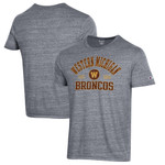 Men's Champion Heathered Gray Western Michigan Broncos Ultimate Tri-Blend T-Shirt
